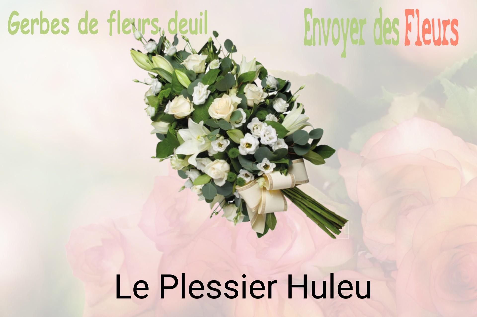 Gerbe de fleurs de deuil livrée à Le Plessier-Huleu